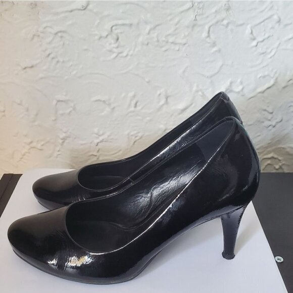 Ecco Black Patent 75 Leather Round Toe High heel - Picture 7 of 9